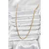 BFS 316L Çelik Zincir Gold Renk 60 cm Yılan Zincir Kadın Kolye