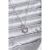 BFS 316L Çelik Zincir Gümüş Renk Kalp Model Kadın Kolye