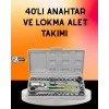 Mey İthalat® 40 Parça Cırcır Lokma Anahtar Seti Profesyonel Kullanım