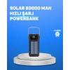BFS 80000 mAh Yüksek Kapasiteli Powerbank Göstergeli Solar Şarj Cihazı
