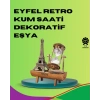 BFS Ahşap Gövdeli Dekoratif Kum Saati – Masa Üstü El Sanatı Aksesuarı
