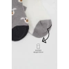 BFS   Bistyle Love Dog Penye Soket Çorap 2Li BS10118 Gri