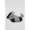 BFS   Bistyle Love Dog Penye Soket Çorap 2Li BS10118 Gri