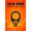 BFS  Çelik Örgü Kablo Kilit 12mm 120 cm Bisiklet Kilidi Motosiklet Kilidi Eşya Garaj Kilidi