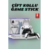 BFS Çift Oyun Kollu 4K HD Ekran Nostaljik 20.000 Oyunlu Beyaz Game Stick