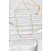 Mey İthalat® CM 14K Gold Renk Bar Zincir Model 60 cm Kadın Kolye