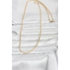 Mey İthalat® CM 14K Gold Renk Dolgun Zincir Model 60 cm Kadın Kolye