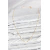 Mey İthalat® CM 14K Gold Renk Ezme Pul Model 60 cm Kadın Kolye