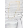 Mey İthalat® CM 14K Gold Renk Top Zincir 60 cm Kadın Kolye