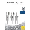 BFS Dremel Uyumlu Mini Oyma Gravür Uç Seti – 10lu Tungsten Karbür, Ahşap/Metal/Plastik için