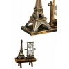 BFS Eyfel Kulesi Tasarımlı Kum Saati Kristalleştirilmiş Kum Saati Dekoratif Ahşap Görünümlü