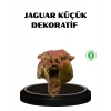 BFS Gold Kırmızı Jaguar Duvar Dekoru Asılabilir Hediyelik 3D Heykel 20x16 cm