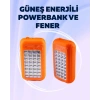 BFS Gold Silver GS-875 Outdoor Powerbank & Işıldak – Güneş Paneli, 32 LED, 10000 mAh, Çift Çıkış