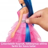 BFS   HRR16 Barbie Mavi Saçlı Prenses Bebek