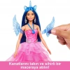 BFS   HRR16 Barbie Mavi Saçlı Prenses Bebek