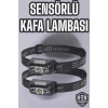 BFS Kafa Lambası Kamp Lambası Led Işık Şarjlı Ayarlanabilir