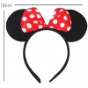BFS Kırmızı Fiyonklu Minnie Mouse Taç Fare Tacı Kafa Bandı