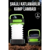 BFS Led Lamba Kamp Lambası Hafif Taşınabilir Şarj Süreli Akordeon El Fenerli