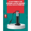 Mey İthalat® Manuel Ayak Pompası Extra Güçlü Lastik Şişirme Pompası