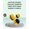 BFS Matkap Uyumlu Temizlik Fırçası Seti 3’lü Çok Amaçlı