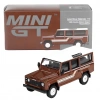 BFS   Mini GT 1/64 Land Rover Defender 110 1985 County Station Wagon Russet Brown