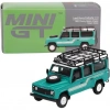 BFS   Mini GT 1/64 Land Rover Defender 110 1985 County Station Wagon Trident Green