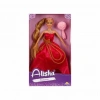 BFS Nessiworld 0835 SUN-RST-SIS-MNK Alisha Prenses Uzun Saçlı Aksesuarlı Bebek Set 29 cm 3renk -Sunman