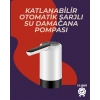 BFS Otomatik Damacana Su Pompası | 40-80 Saniye Zaman Ayarlı | %90 Açılabilir Hijyenik Tasarım | Şarjlı ve Portatif