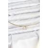 BFS Pirinç Gold Renk Choker Model Zirkon Taşlı Kadın Kolye