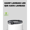 BFS Şarjlı LED Kafa Feneri | 4 Modlu Akıllı Sensörlü Far | Su Geçirmez IPX5 Kamp ve Balıkçı Lambası