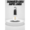 BFS Taşınabilir Askılı Ampul Kamp Lambası Askılı Type-C Şarjlı Bahçe Lambası