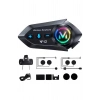 BFS Y12  Motor Kask Kulaklık Rgb Modlu Radyolu Motosiklet Kulaklık 5.3 Bluetooth Intercom