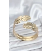 BFS Yaprak Model Gold Renk Kadın Bileklik