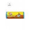 Büyük Boy Çöp Torbası 65 x 80 cm 10 Lu Rulo x 50 Paket = 500 Adet (Mavi)