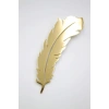Çelik Tüy Broş - Altın