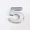 Cemax 5 Rakamı 3,75 cm Krom Yapışkanlı
