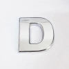 Cemax D Harfi  3,75 cm Krom Yapışkanlı