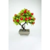 Dekor Ağaç Bereket Nar Ağacı Saksılı Dekoratif Ağaç Biblo 24x13 cm
