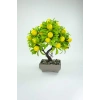 Dekor Ağaç Limon Ağacı Saksılı Dekoratif Ağaç Biblo 24x13 cm