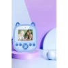 Dijital Video Fotoğraf App Destekli Çocuk Kamerası Termal Resim Kağıt Baskılı Yazıcı Mavi