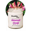 Doğal Özel Seri Kokulu Dekoratif Kavanoz Mum 210 cc - Hanımeli Esansı - RYL