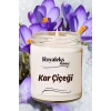 Doğal Özel Seri Kokulu Dekoratif Kavanoz Mum 210 cc - Kar Çiçeği - RYL