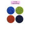 Dökme Cam Kum Boncuk (8/0) 3 mm - 4 Renk - Toplam 80 Gram - BNC421