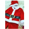 Erkek Çocuk Noel Baba Yılbaşı Kostümü Şapkalı Kemerli Bebek Kostümü