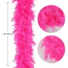 Fuşya Renk Kabarık Kalın Otriş Boa Tüy 6 Cm Genişlik 180-200 Cm Uzunluk