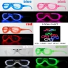 Glow Model Led Işıklı Parti Gözlüğü 3 Modlu 5 Renk 5 Adet