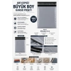 Gri Cepsiz Büyük Boy Kargo Poşeti 35x45+5 Cm 100 Adet