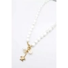 İnci Charm Kolye - Beyaz