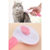 Kedi Köpek Tüy Toplayıcı Kendini Temizleyebilen Ergonomik Saplı Evcil Hayvan Tarağı Pembe