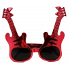 Kırmızı Renk Rockn Roll Gitar Şekilli Parti Gözlüğü 15x15 Cm